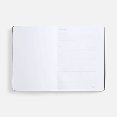 Ежедневник Metal Frame на заказ, датированный, бирюзовый - рис 9.