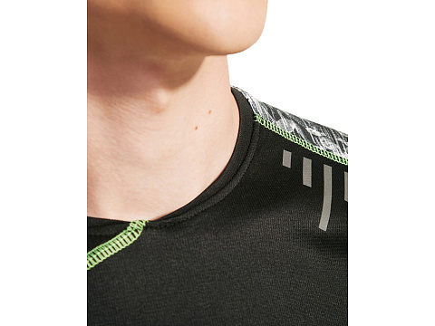 Спортивная футболка Sochi мужская, принтованный черный - рис 7.