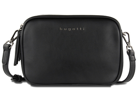 Сумка кросс-боди женская BUGATTI АЛМАТА | ALMATA, чёрная, полиуретан, 21,5х6х15 см - рис 2.