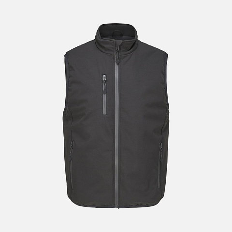 Жилет софтшелл унисекс Falcon BW, черный - рис 2.