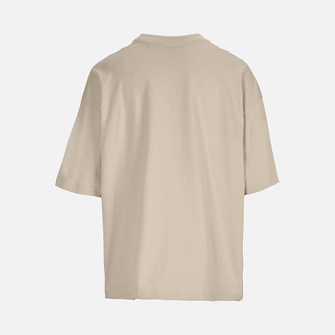 Футболка оверсайз женская Boxy Women, бежевая (льняная) - рис 3.