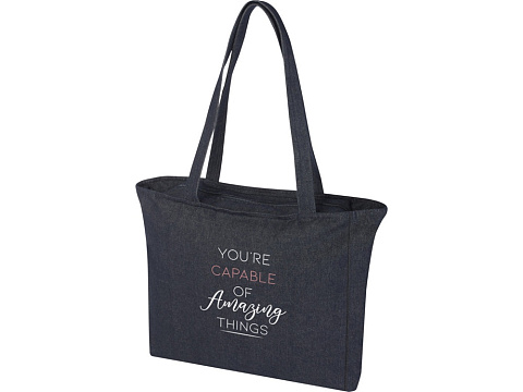 Weekender эко-сумка из переработанного материала Aware™ плотностью 500 г/м² - Джинс - рис 6.