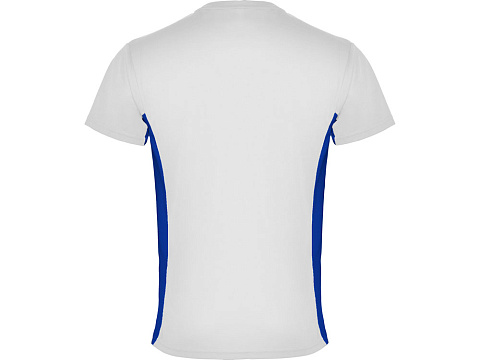 Спортивная футболка Tokyo мужская, белый/королевский синий - рис 2.
