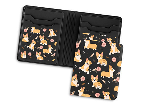 Картхолдер с отделением для наличных денег с возможностью полноцветной УФ-печати, софт-тач - рис 3.