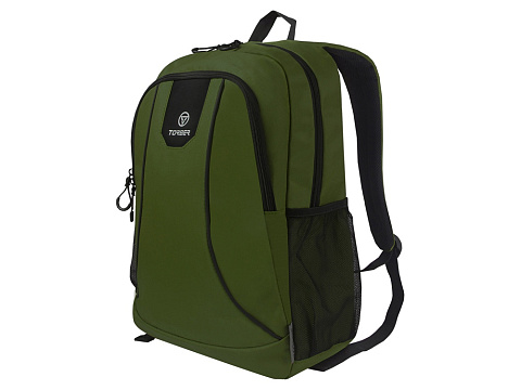 Рюкзак TORBER РАКЕТА с отделением для ноутбука 15,6, зеленый, полиэстер 600D, 46 х 30 x 13 см - рис 2.
