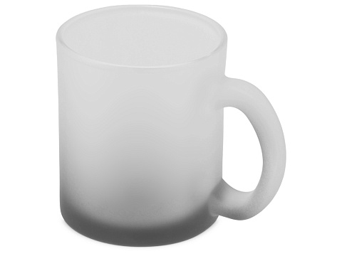 Стеклянная матовая кружка Омбре с градиентом для сублимации, черный