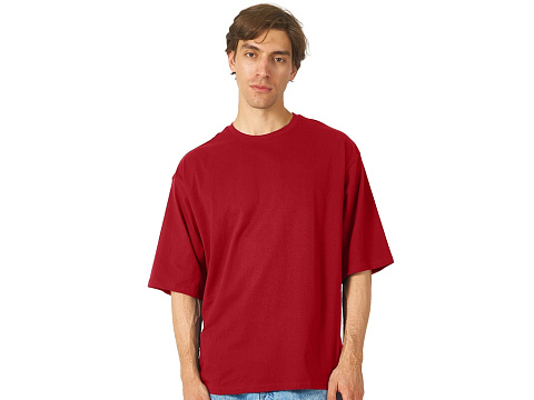 Футболка Berlin к/р оверсайз, 100% хлопок, 180гр, красный - рис 2.