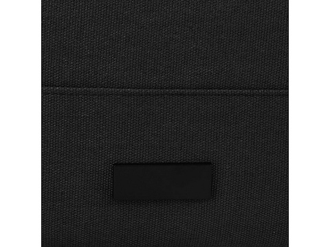 Рюкзак для 15-дюймового ноутбука Joey объемом 15 л из брезента, переработанного по стандарту GRS, со сворачивающимся верхом, черный - рис 6.