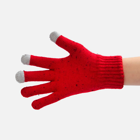 Перчатки сенсорные Spotti Senso, красные - рис 3.