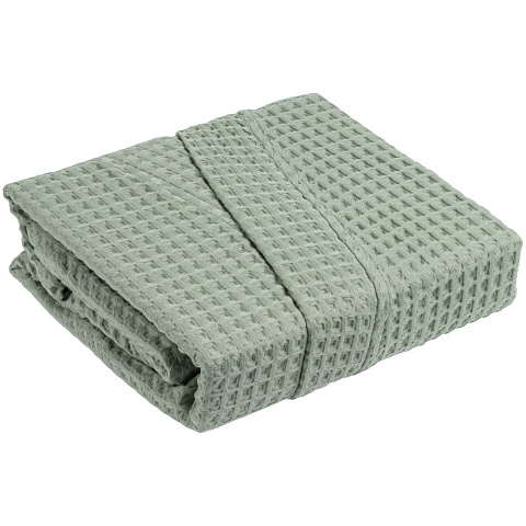 Халат вафельный женский Boho Kimono, зеленая мята - рис 9.