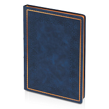 Ежедневник недатированный А4 Royal, синий с бронзовым срезом