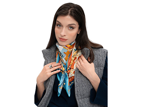 Платок Русская зима - рис 6.