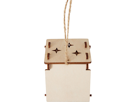 Подвеска с подсветкой домик (с мерцающей свечкой) - рис 6.