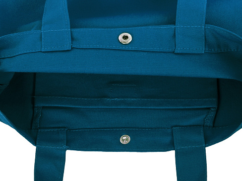 Сумка Helfer из хлопка на кнопке с регулирующейся лямкой, индиго - рис 6.