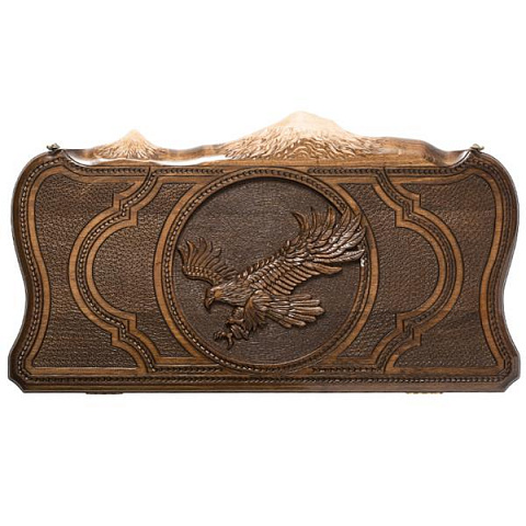 Резные нарды Орел и горы