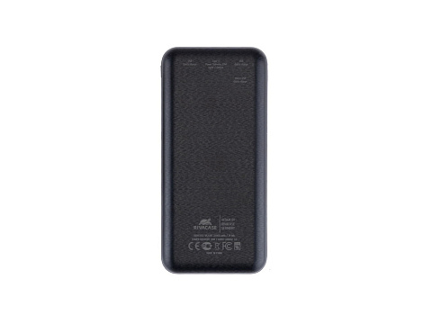 RIVACASE VA2580 (20 000mAh), QC/PD 20W внешний аккумулятор с дисплеем, черный /24 - рис 2.