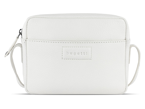 Сумка кросс-боди женская BUGATTI ЭЛЬЗА | ELSA, белая, воловья кожа/полиэстер, 19х5,5х14 см - рис 2.