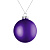 Елочный шар Finery Matt, 8 см, матовый фиолетовый - миниатюра - рис 2.