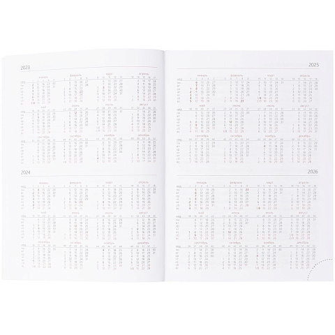 Ежедневник Nebraska, недатированный, красный - рис 7.