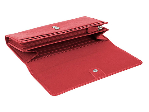 Кошелёк женский BUGATTI ЛИНДА | LINDA, чёрный, натуральная воловья кожа, 19х3х10 см - рис 2.