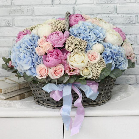Букет в корзине Радость