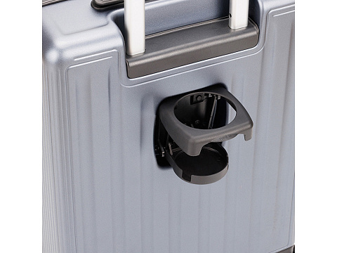 Чемодан TORBER БАЙКАЛ, тёмно-серый металлик, поликарбонат, 37,5 x 20 х 54 см, 37 л - рис 13.