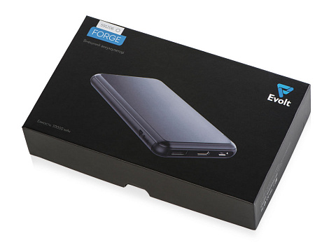 Внешний аккумулятор Forge, Evolt, металл, 10000mah, белый (P) - рис 8.