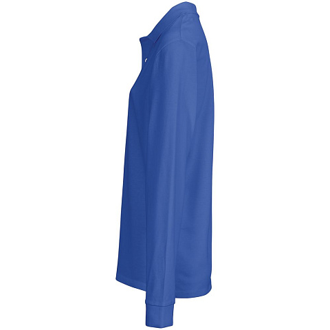 Рубашка поло унисекс с длинным рукавом Pacific LSL, ярко-синяя (royal) - рис 4.