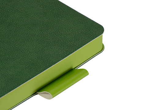 Ежедневник А5 датированный Boston 2026, зеленый с салатовым обрезом - рис 5.