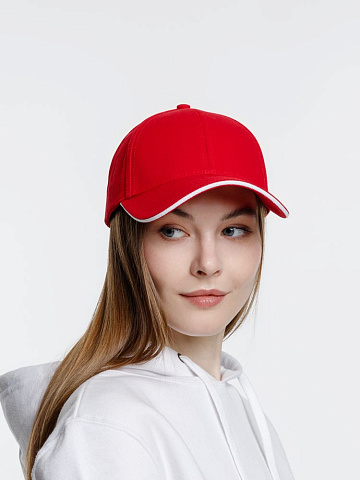 Бейсболка Spiker, красная с белым - рис 9.