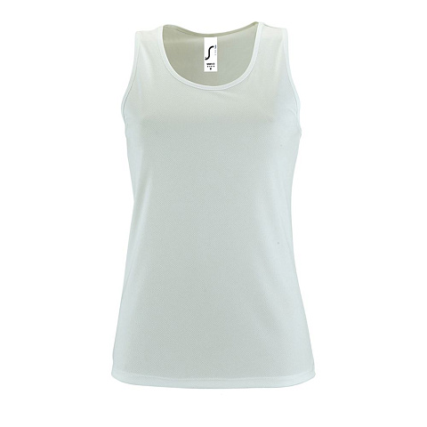 Майка женская Sporty TT Women, белая - рис 2.