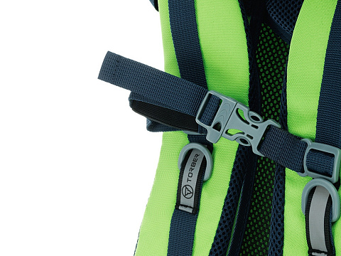 Туристический рюкзак TORBER КЕМПИНГ, синий/салатовый, полиэстер, 36 х 54 х 16 см - рис 9.