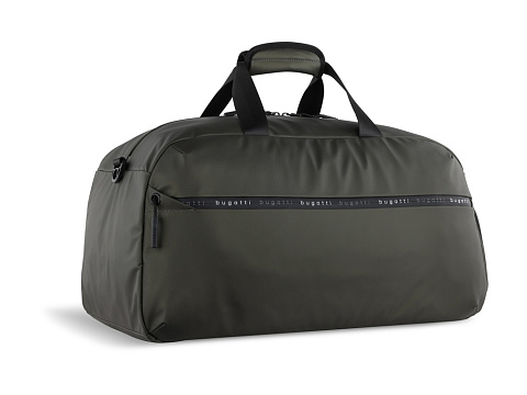 Сумка спортивная BUGATTI БЛАНК | BLANC, оливковая, тарпаулин/полиэстер, 52х26х27,5 см