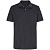Рубашка поло унисекс Pacific, черная - миниатюра