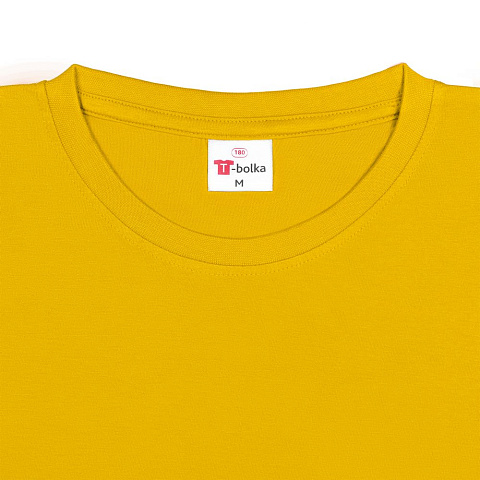 Футболка унисекс T-Bolka 180, желтая - рис 4.