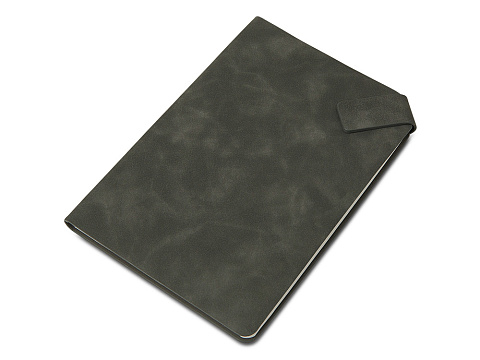 Блокнот А5 в гибкой обложке Chaplin, серый