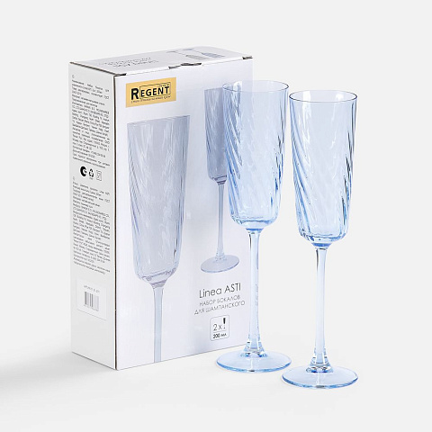 Набор из 2 бокалов для шампанского Linea Asti - рис 2.