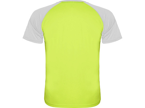 Спортивная футболка Indianapolis мужская, неоновый зеленый/белый - рис 2.