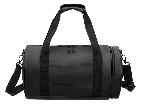 Сумка спортивная TORBER РИТМ, чёрный, полиэстер 900D с PU покрытием, 45 х 25 х 25 см - рис 6.