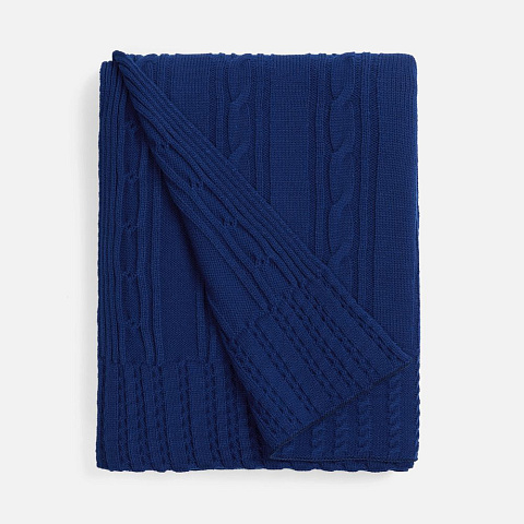 Плед Remitti, темно-синий (кобальт) - рис 2.