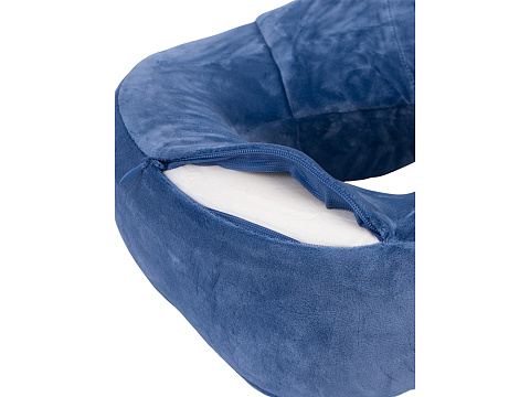 Подушка для путешествий с эффектом памяти Мемо Bluewinder Denim - рис 5.