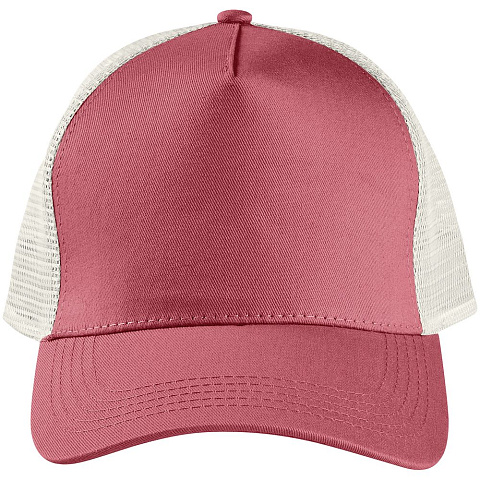 Бейсболка Blink, розовая (лососевая) с молочно-белым - рис 3.