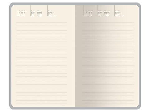 Ежедневник недатированный А5 Valencia, синий - рис 2.