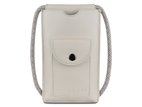 Сумка-чехол для мобильного телефона BUGATTI АЛМАТА | ALMATA, бежевая, полиуретан, 11x2x18 см - рис 2.