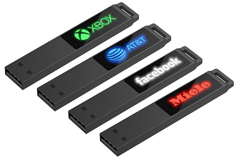 Флешка markBright Black с зеленой подсветкой, 32 Гб - рис 7.