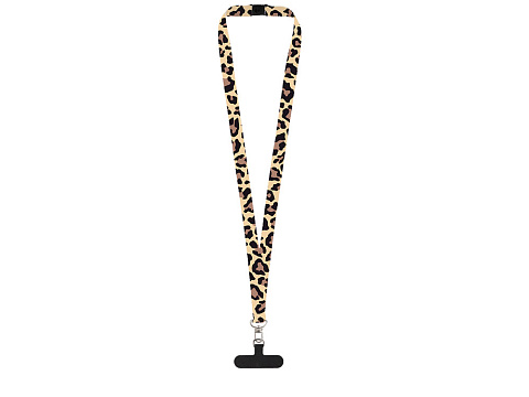 Ланъярд 2,5 см под сублимацию с трендовым карабином, замком обрыва и узким держателем для телефона из ПЭ - рис 3.