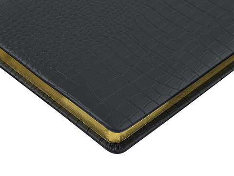 Ежедневник недатированный А5 Amazonia, черный с золотым обрезом - рис 3.