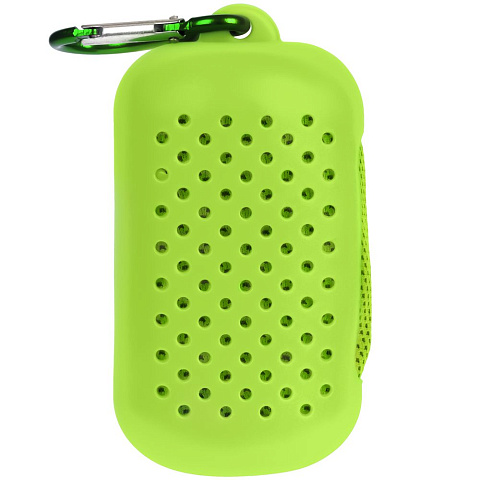 Охлаждающее полотенце Narvik в силиконовом чехле, зеленое яблоко