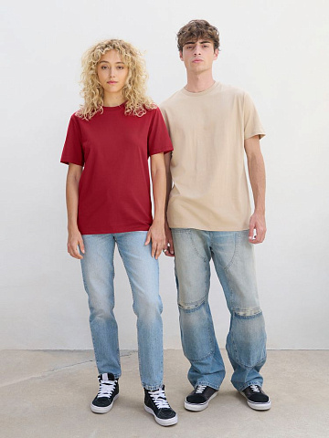 Футболка унисекс Legend, молочно-белая с темно-синим - рис 7.