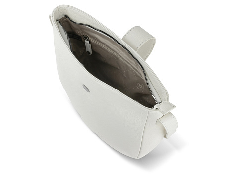 Сумка женская BUGATTI ЭЛЬЗА | ELSA, белая, воловья кожа/полиэстер, 29х8х27 см - рис 5.